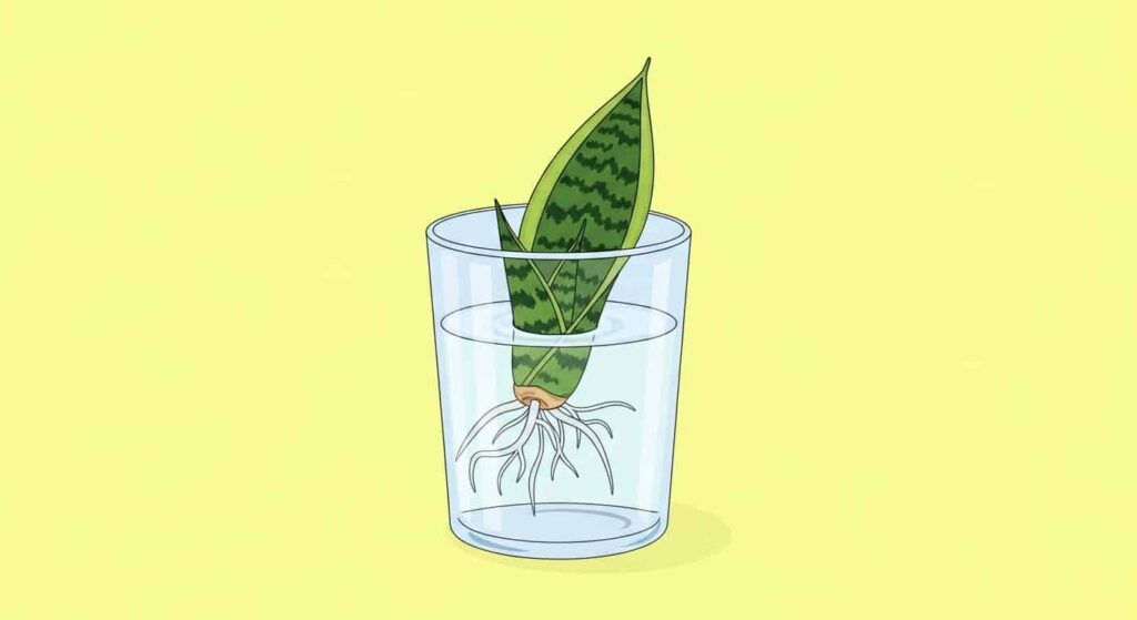 Propagating Snake Plant in Water