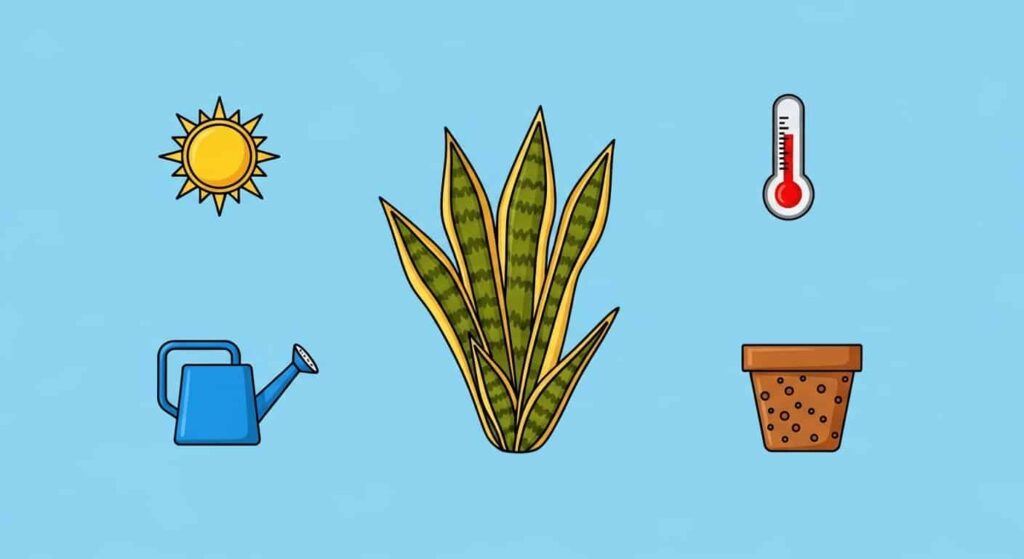 Growth Requirements of Golden Snake Plant