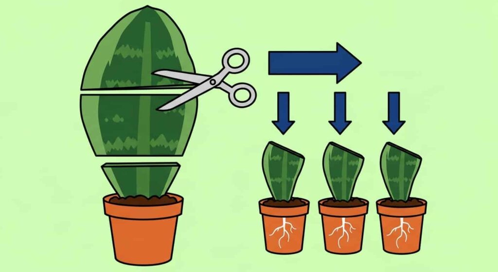 Propagation Methods of whale fin snake plant