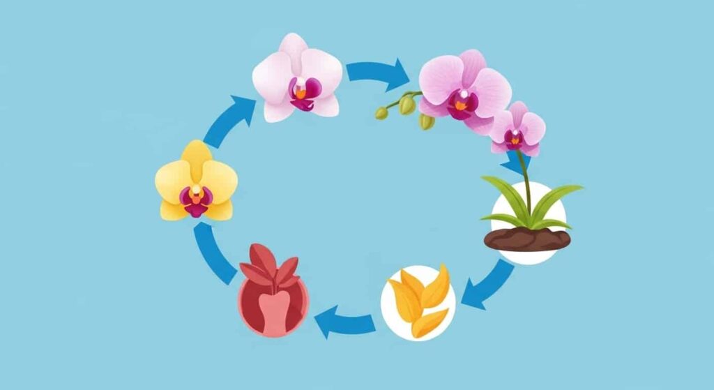 Orchid Life Cycle for Kids