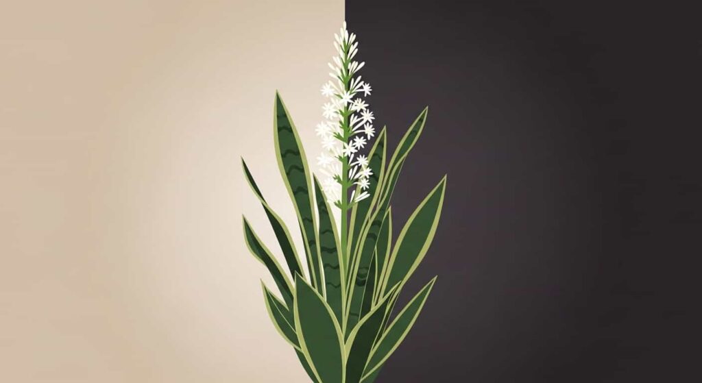 Snake plant flower as both good and bad omen