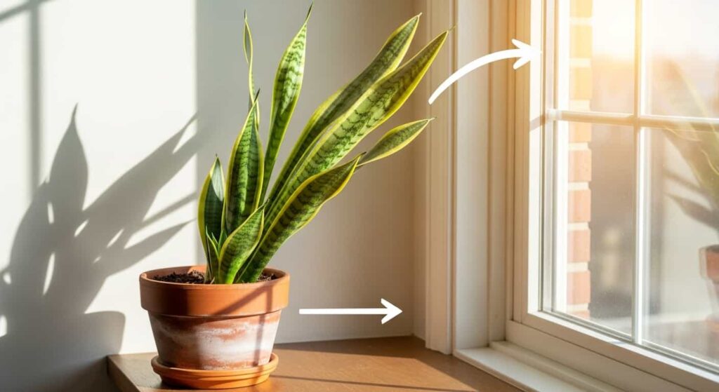 Common Issue – Snake Plant Growing Sideways