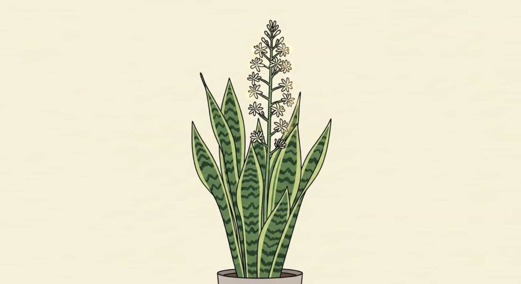Snake plant flower as a symbol of resilient beauty