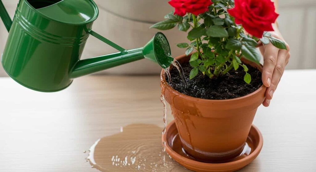 How to Water Your Indoor Roses Correctly