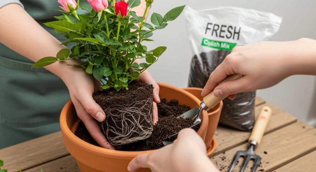 Potting Your Indoor Rose: Setting It Up for Success