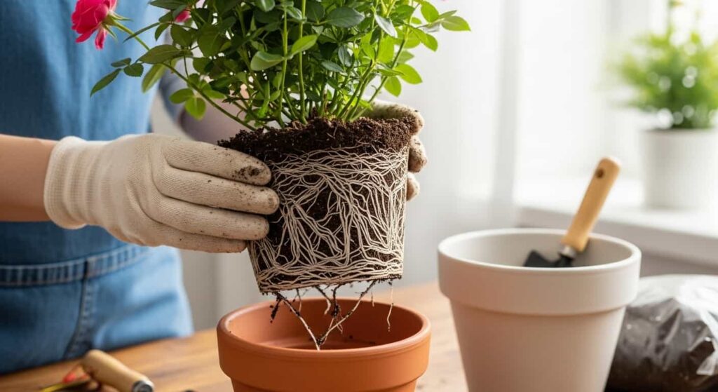 Why Transplanting Is Crucial for Indoor Roses